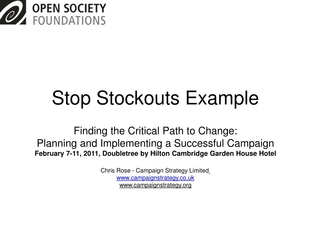 stop stockouts example