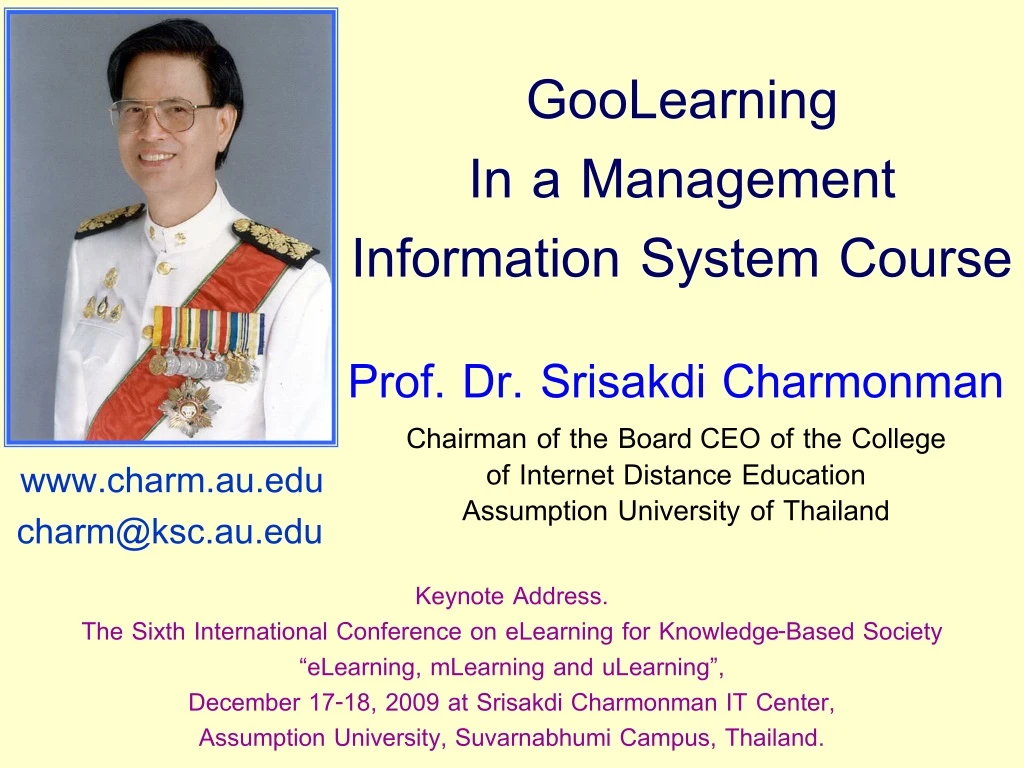 goolearning in a management information system course