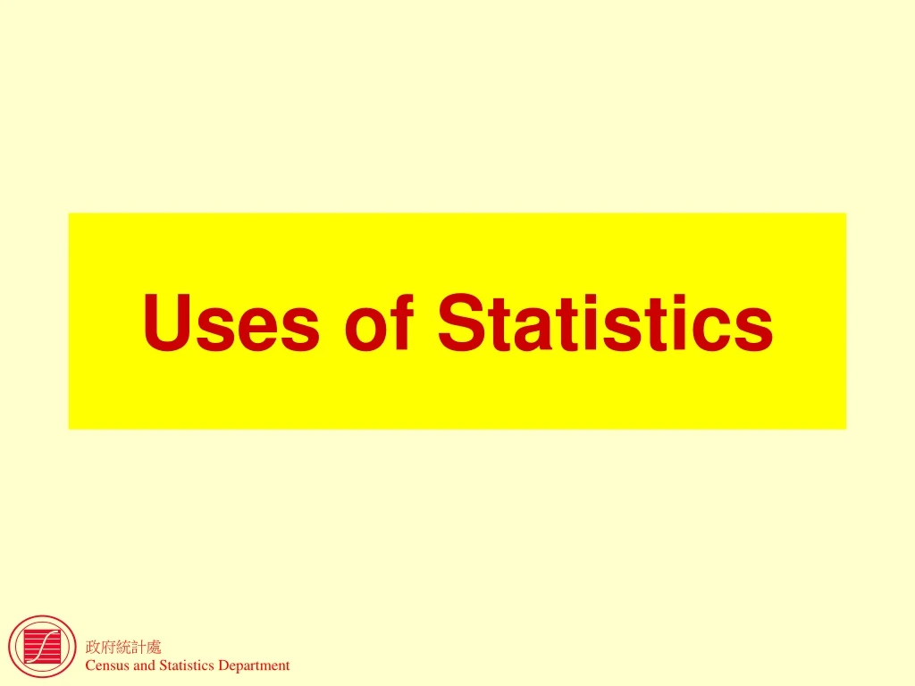 uses of statistics