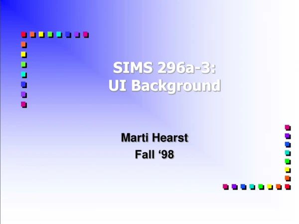 SIMS 296a-3: UI Background