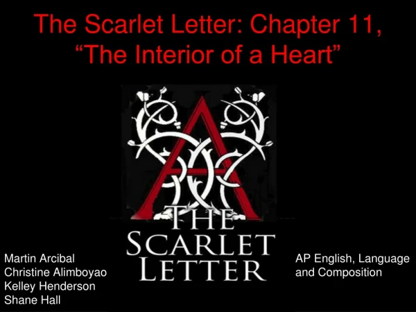 The Scarlet Letter: Chapter 11, “The Interior of a Heart”