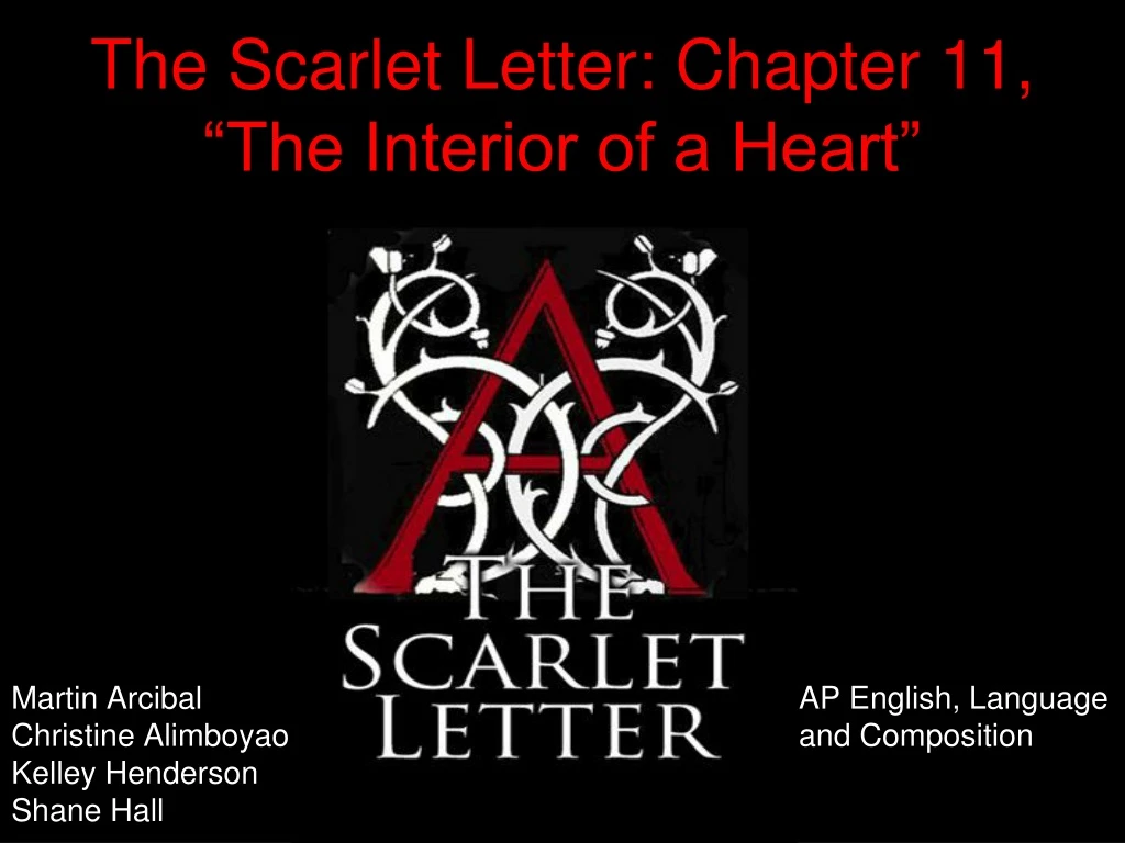 the scarlet letter chapter 11 the interior of a heart