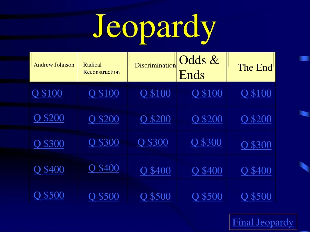 jeopardy