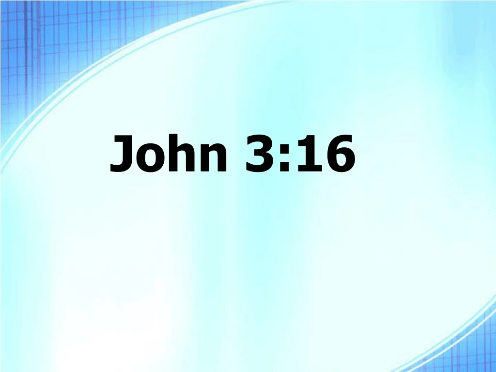 john 3 16