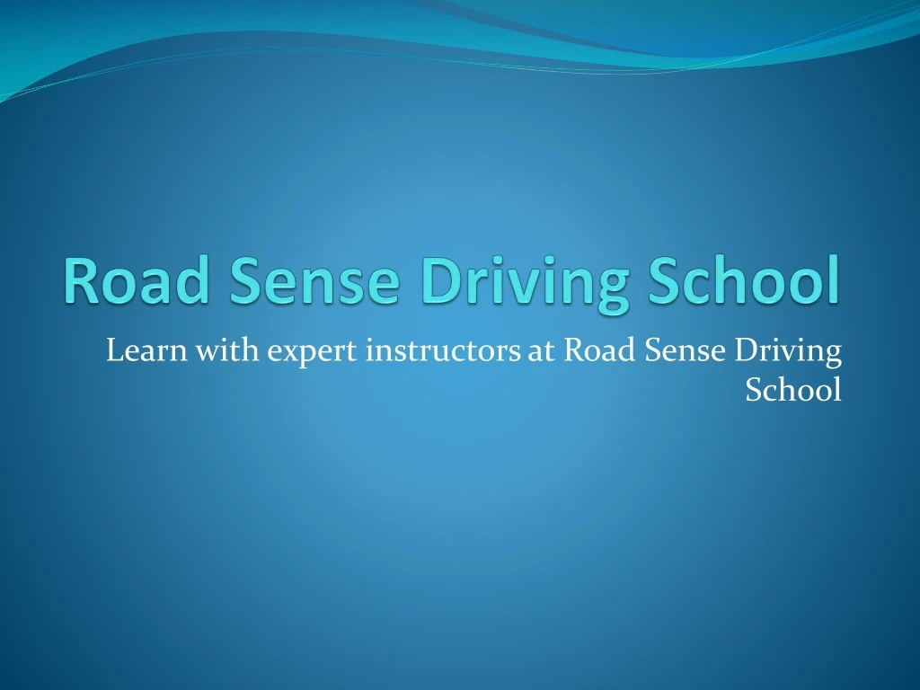 road sense driving school