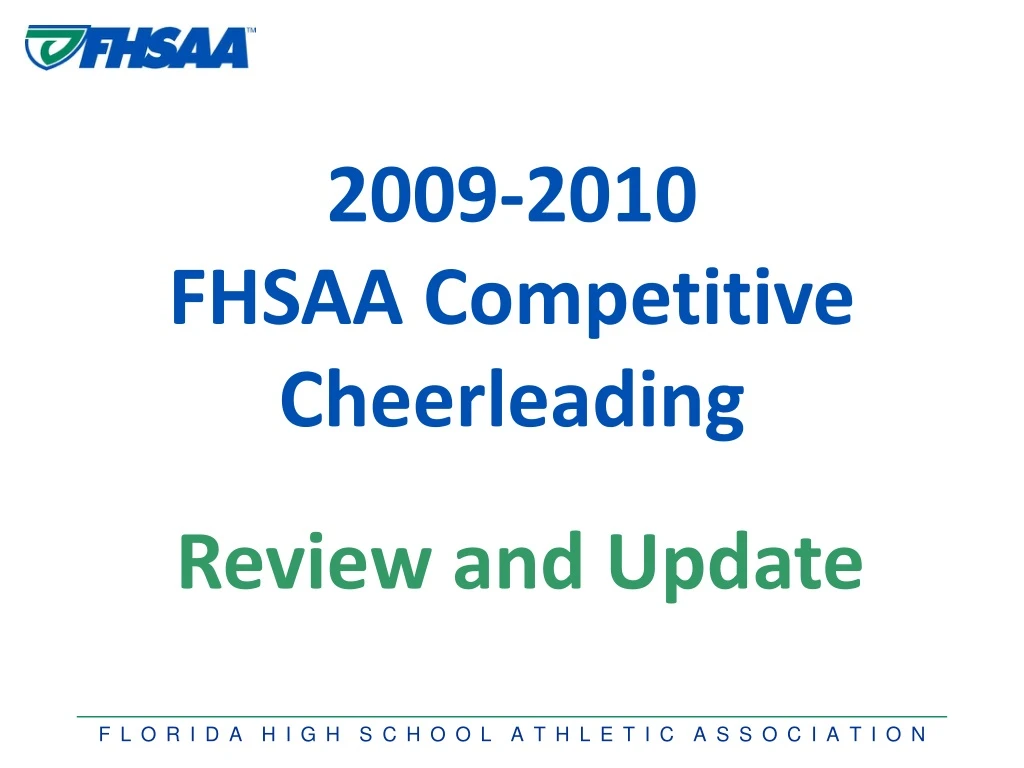 2009 2010 fhsaa competitive cheerleading