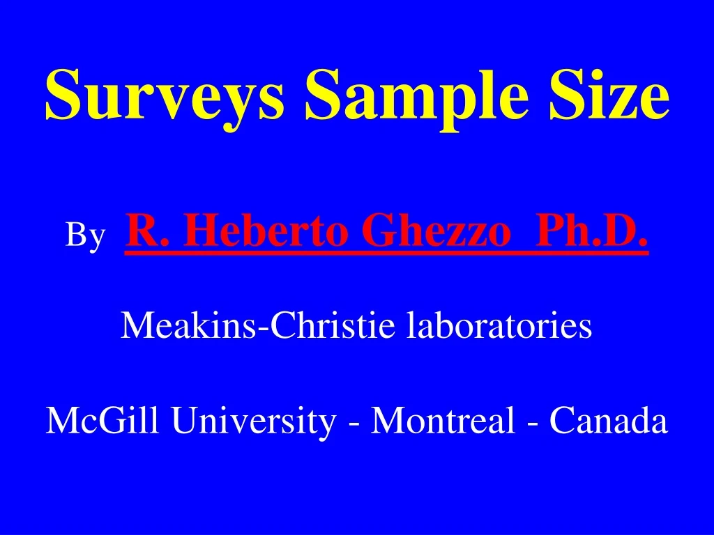 surveys sample size