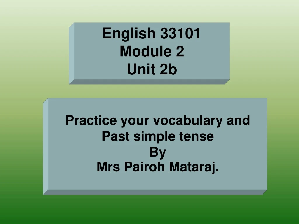 english 33101 module 2 unit 2b