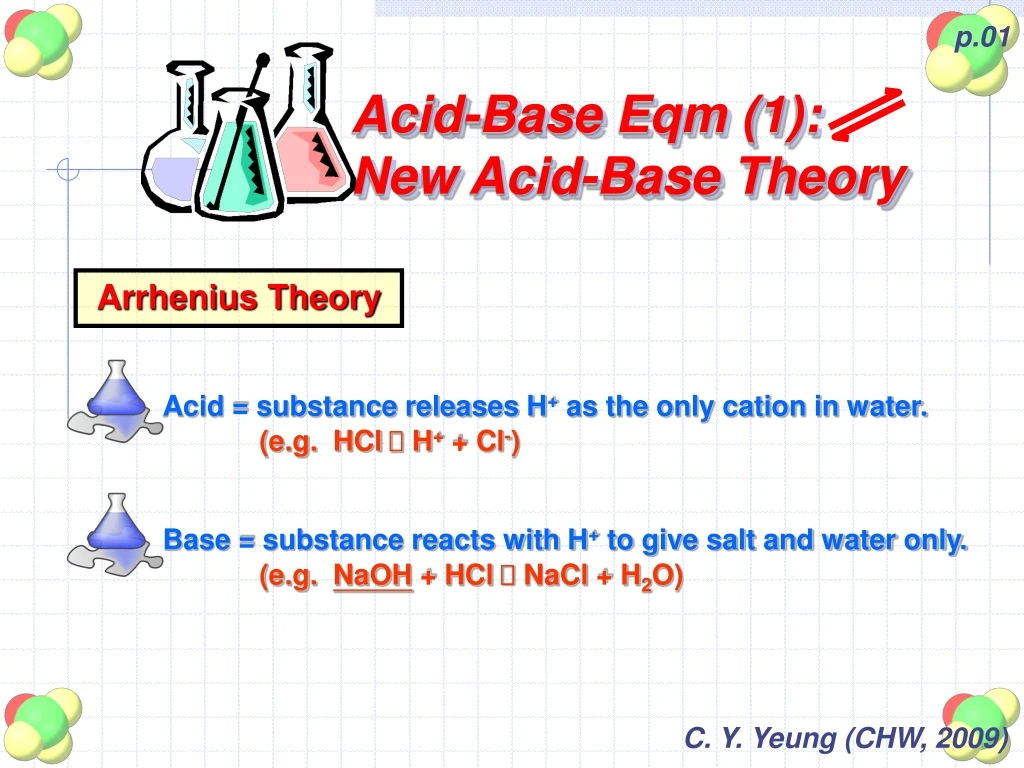 acid base eqm 1 new acid base theory