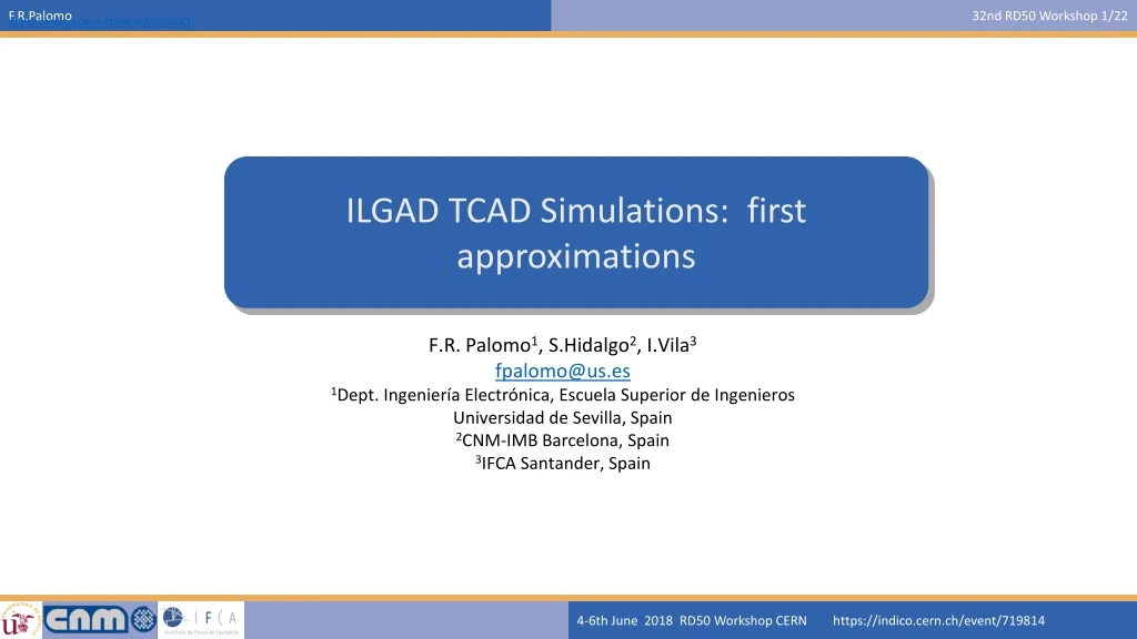 ilgad tcad simulations first approximations