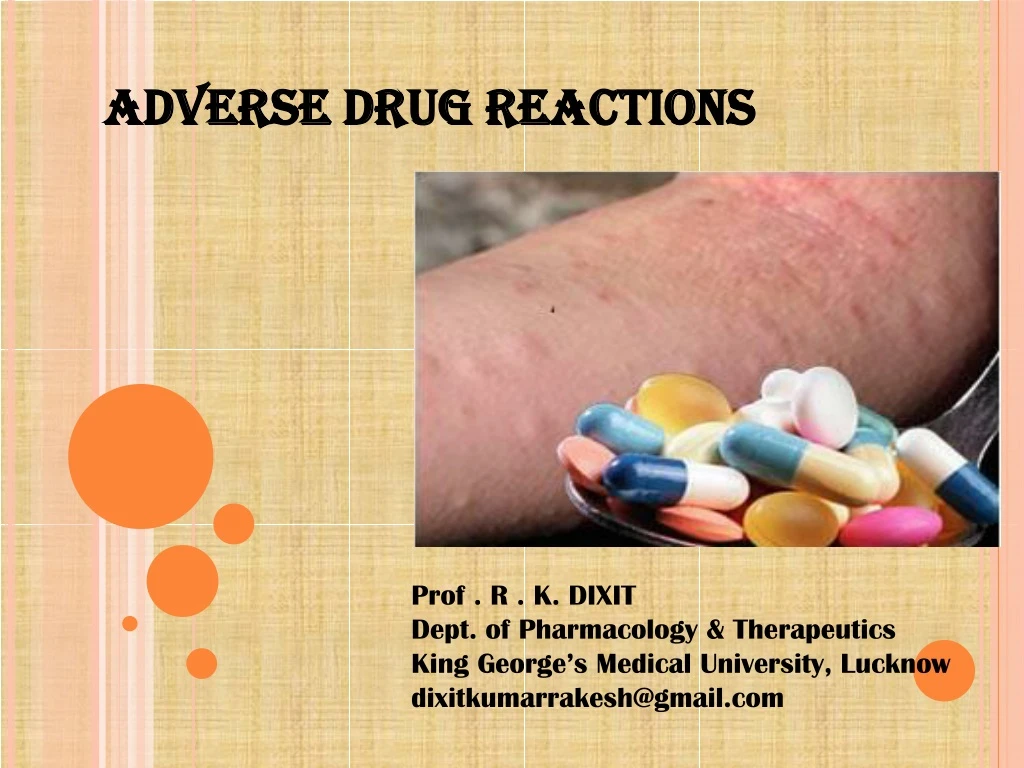 adverse drug reactions