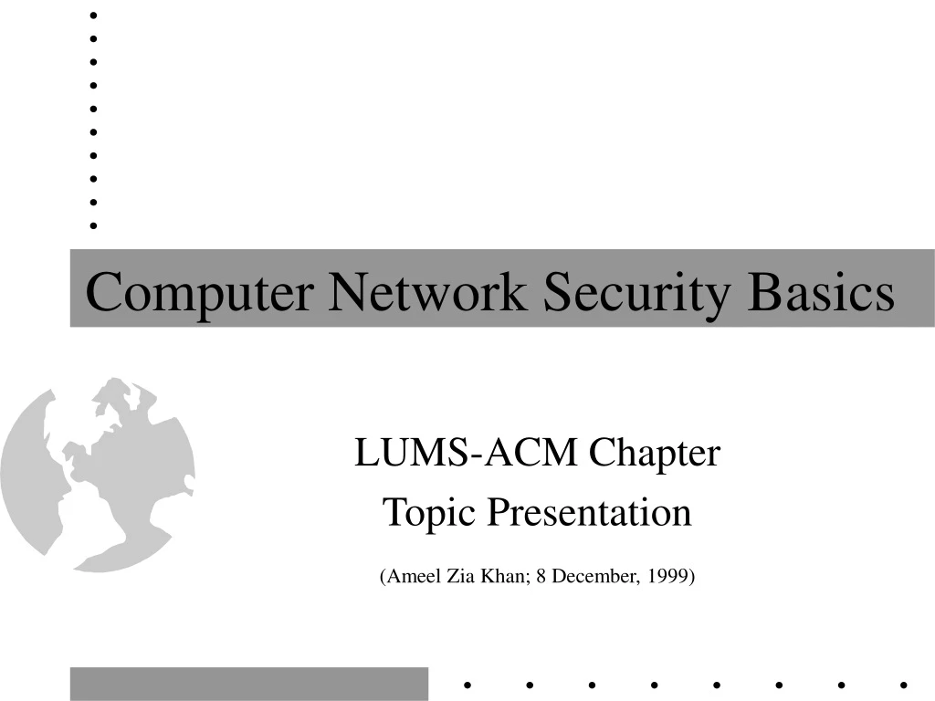 computer network security basics