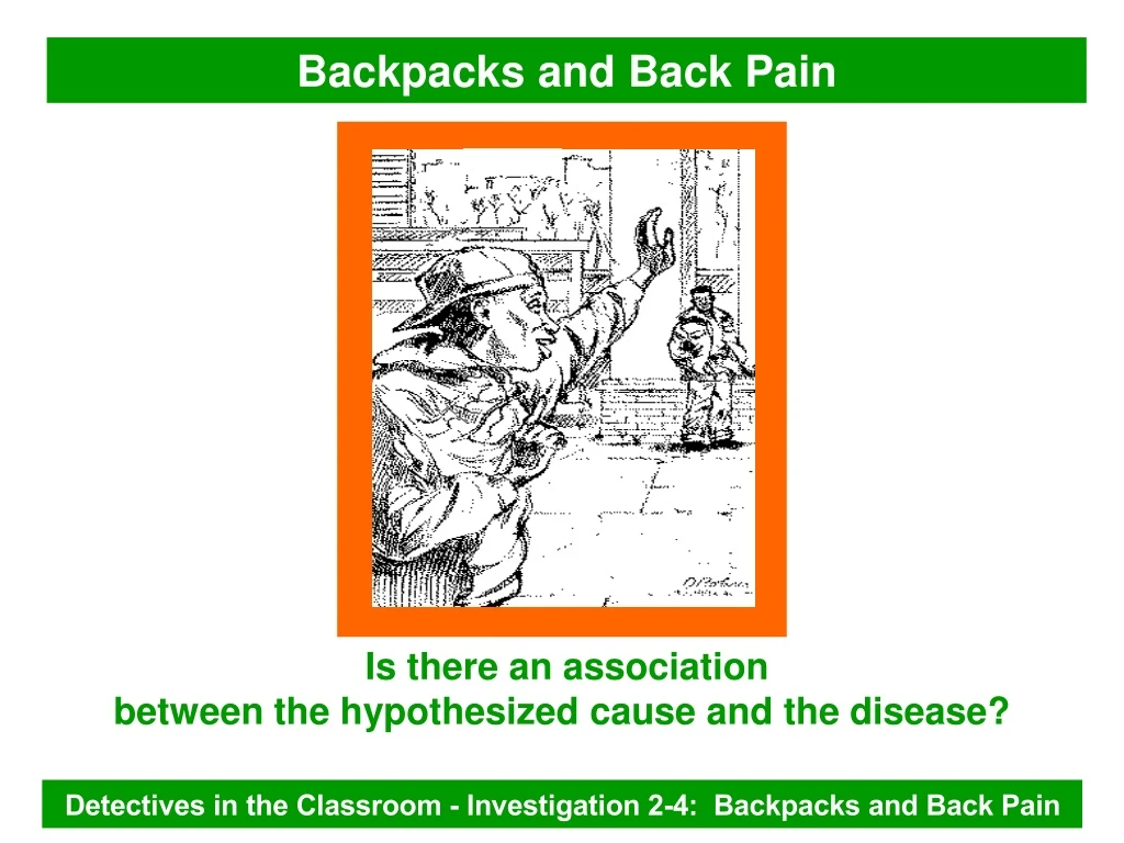 backpacks and back pain