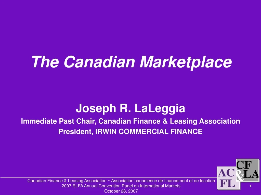 the canadian marketplace