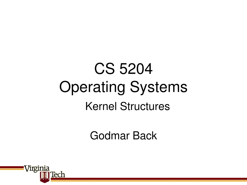 cs 5204 operating systems