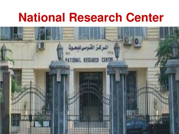 National Research Center