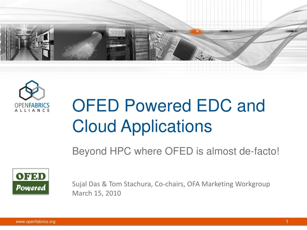 ofed powered edc and cloud applications