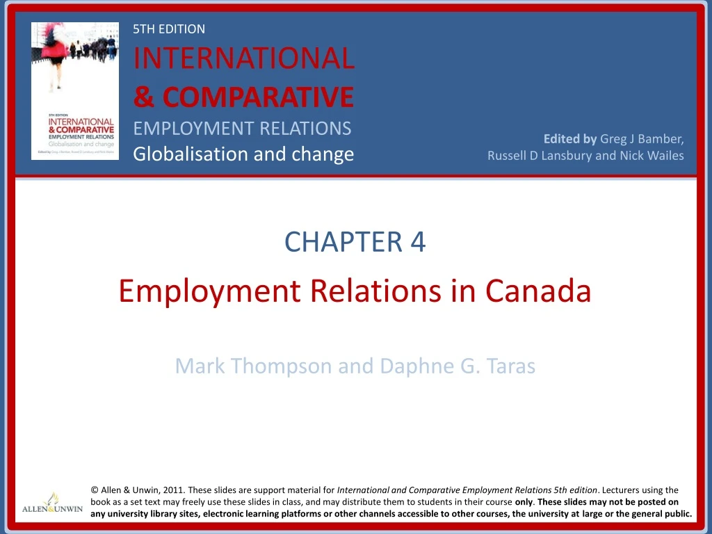 chapter 4 employment relations in canada mark