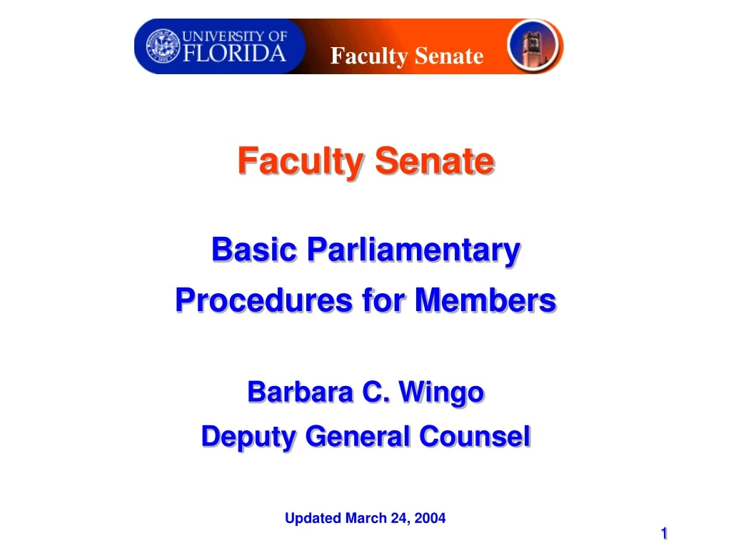 faculty senate