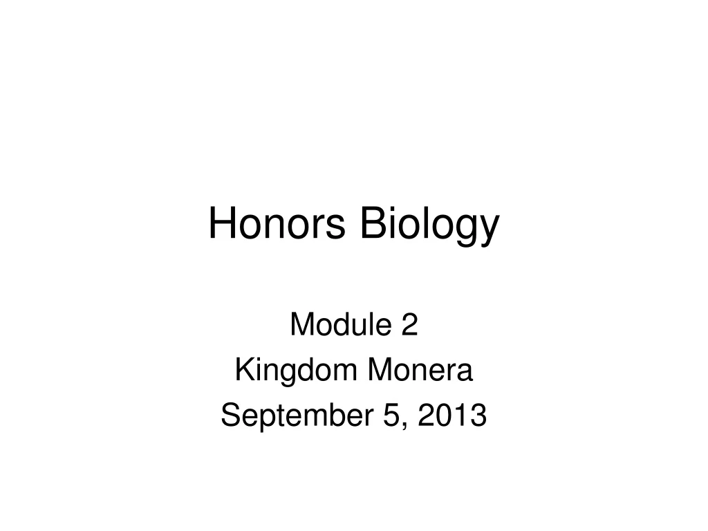 honors biology