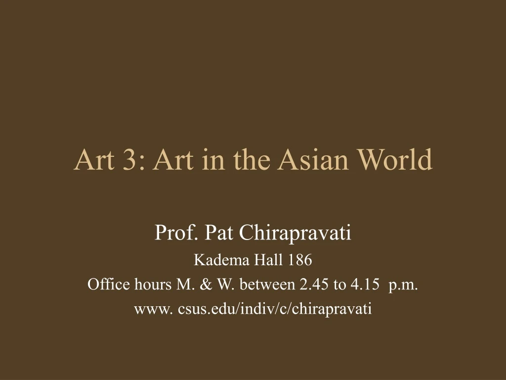 art 3 art in the asian world