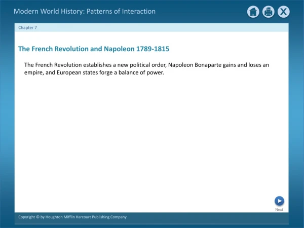 The French Revolution and Napoleon 1789-1815