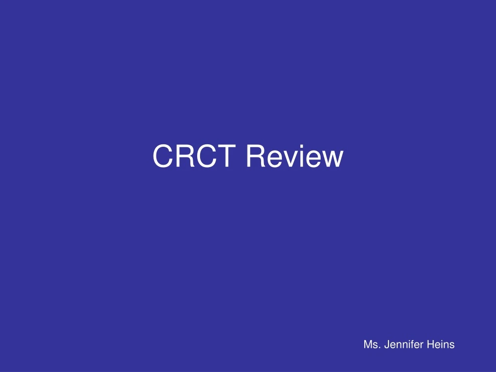 crct review