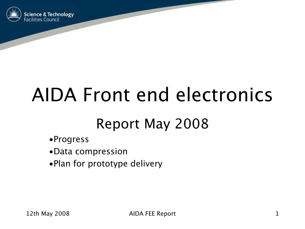 aida front end electronics