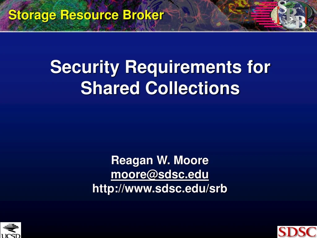 security requirements for shared collections