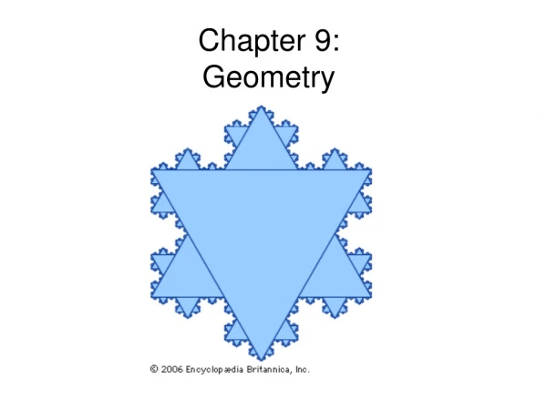 Chapter 9: Geometry