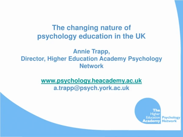 UK psychology education