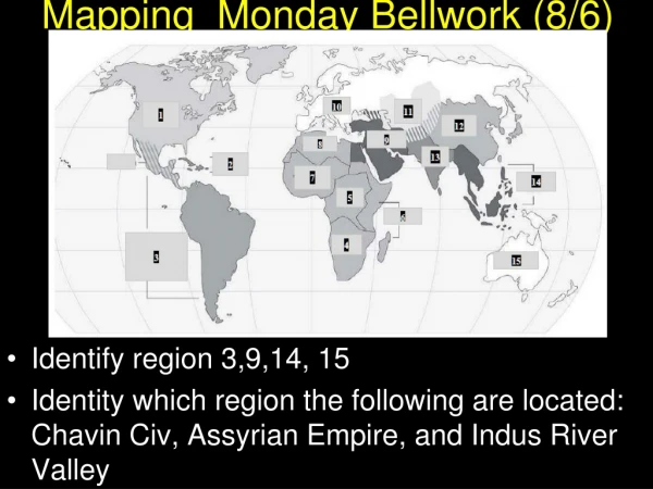 Mapping Monday Bellwork (8/6)