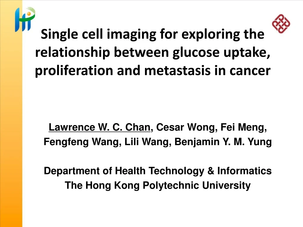 single cell imaging for exploring