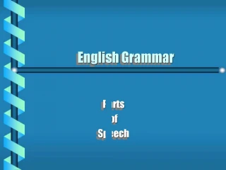 English Grammar - slide 1