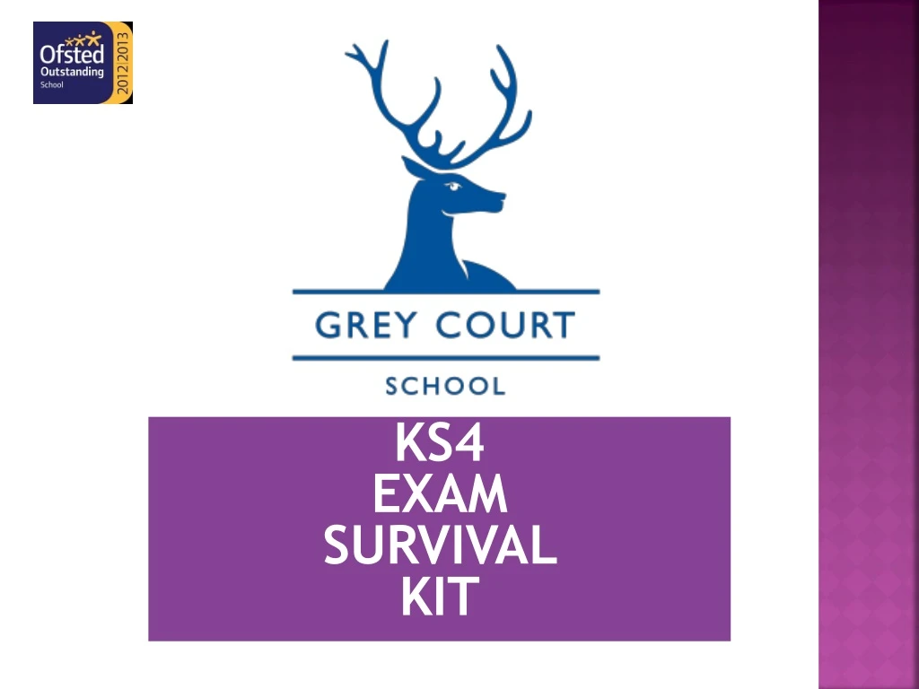 ks4 exam survival kit