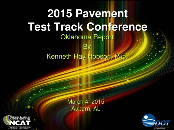 2015 Pavement Test Track Conference