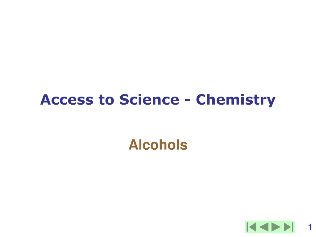 access to science chemistry