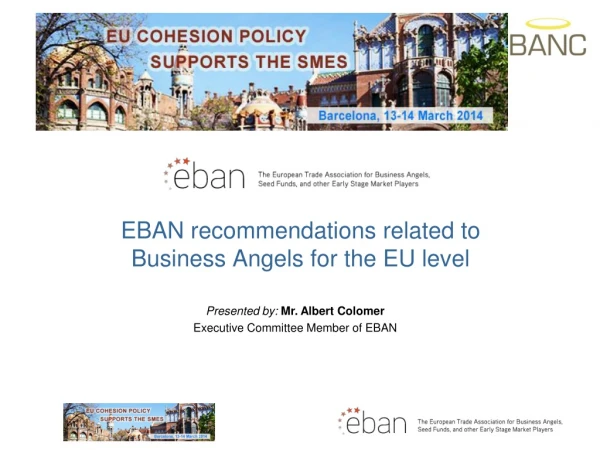 EBAN recommendations related to Business Angels for the EU level