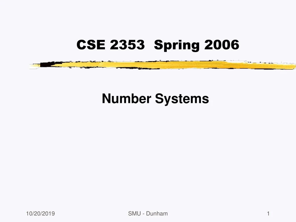 cse 2353 spring 2006