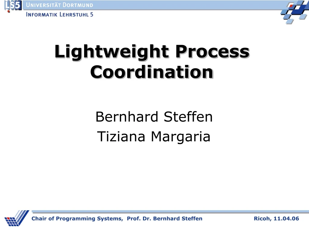 lightweight process coordination