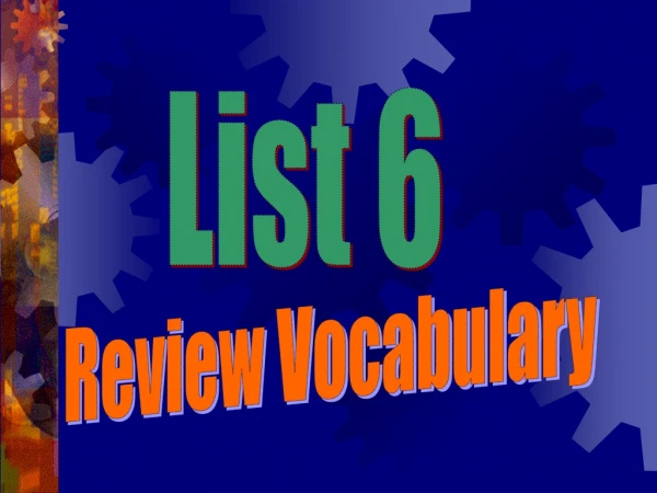 Review Vocabulary