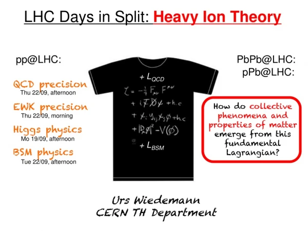 LHC Days in Split: Heavy Ion Theory