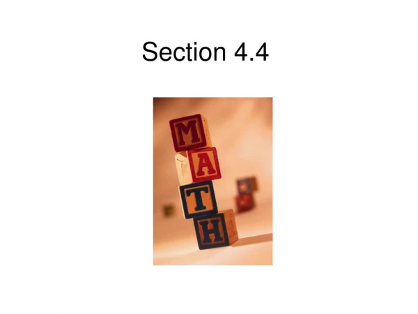 Section 4.4