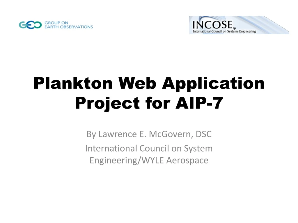 plankton web application project for aip 7