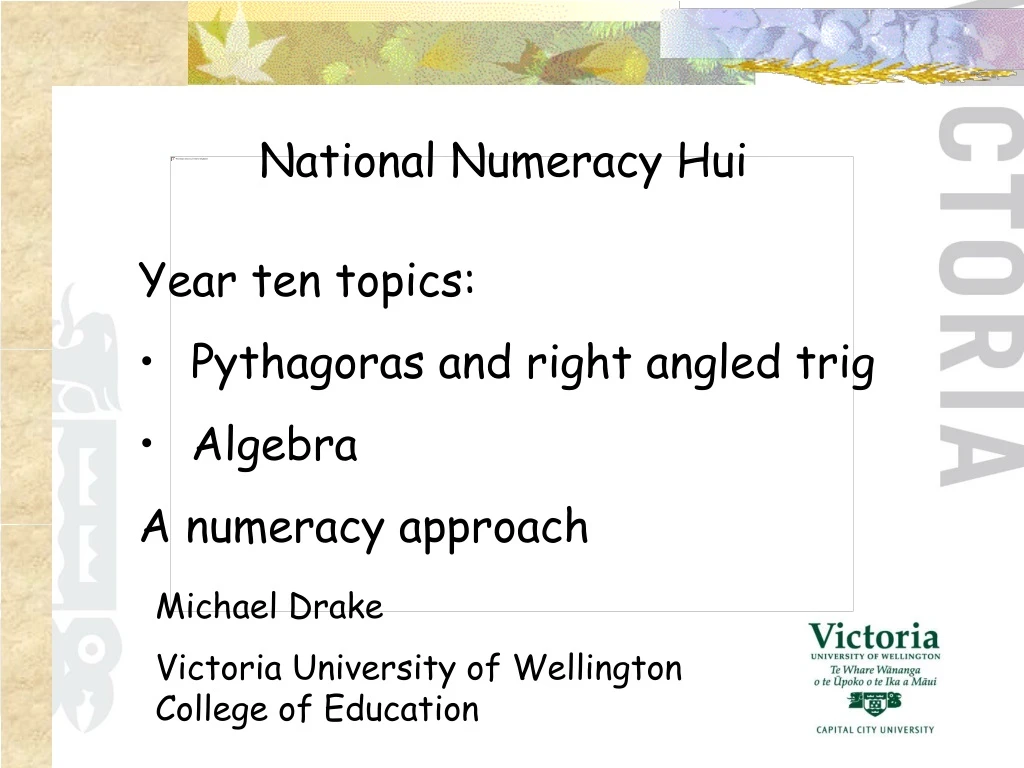 national numeracy hui