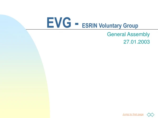 EVG - ESRIN Voluntary Group