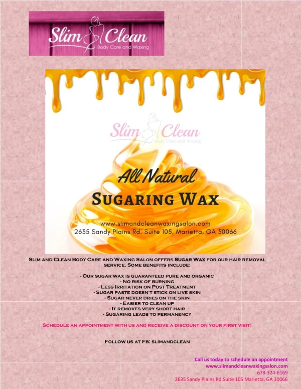 All Natural Sugaring Wax