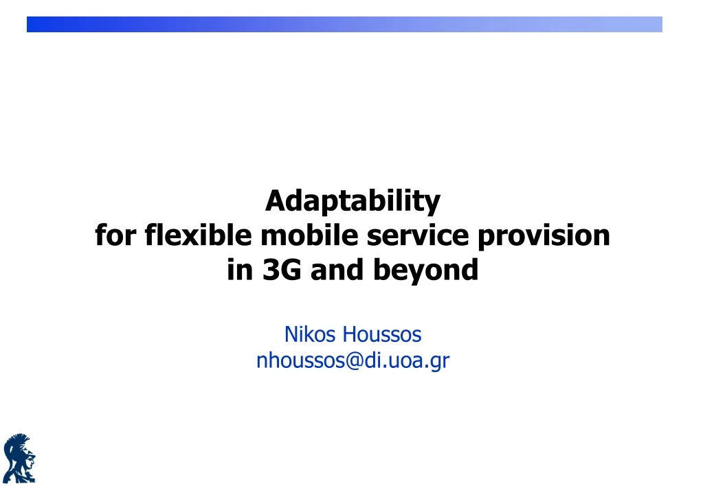 adaptability for flexible mobile service