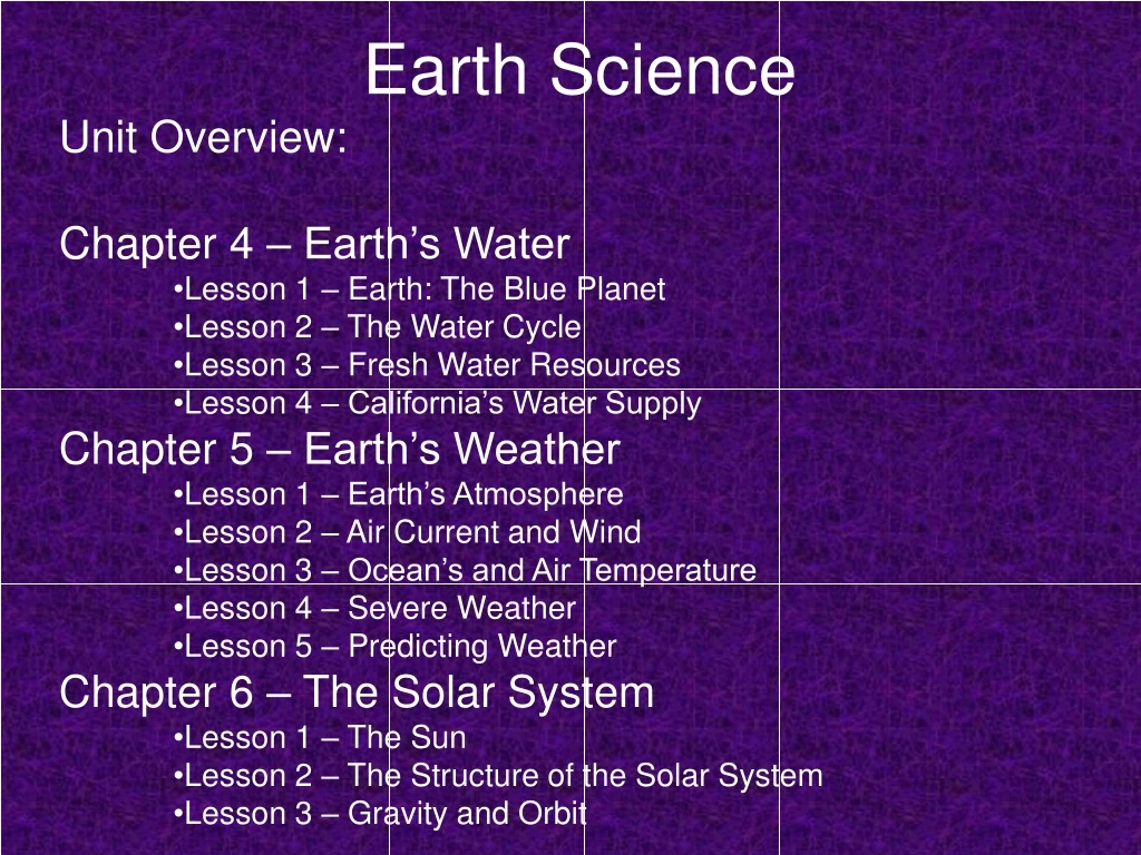 earth science