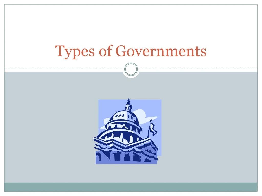 types of governments